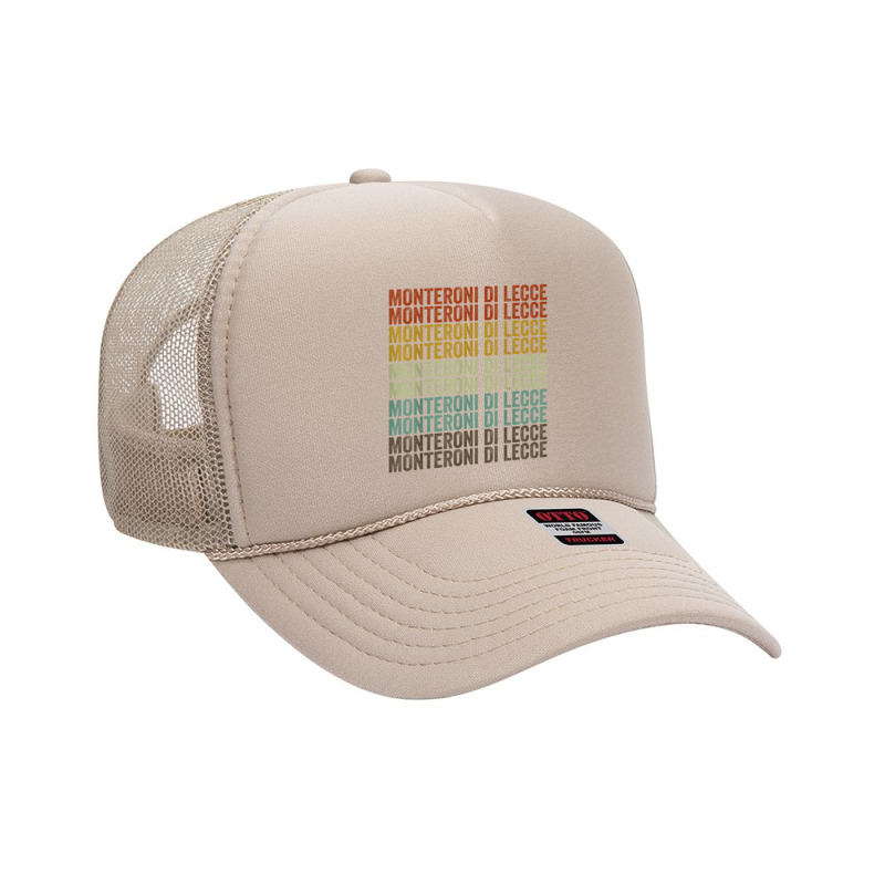 Monteroni Di Lecce City Retro Foam Trucker Hat by Golden | Artistshot