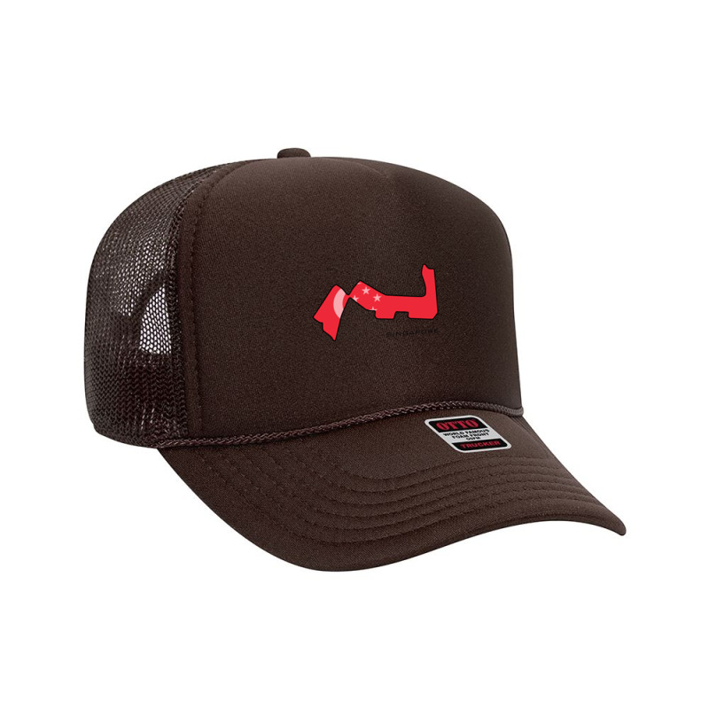 Singapore Circuit Foam Trucker Hat by NICHOLASGIBSON | Artistshot