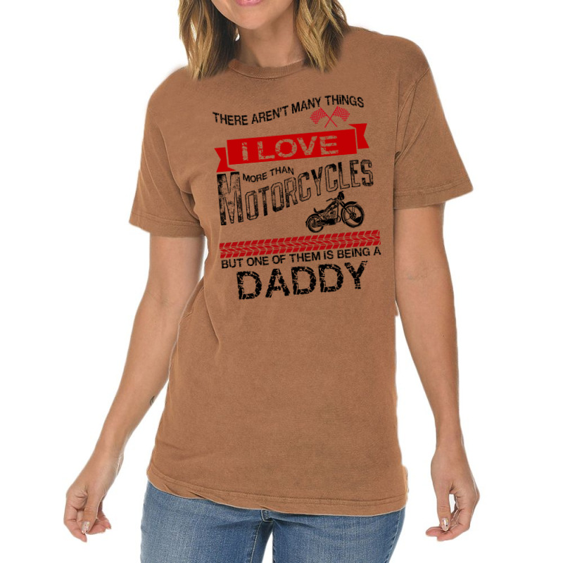 This Daddy Loves Motorcycles Vintage T-shirt | Artistshot