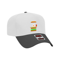 Burger Time Retro 80's Arcade Game Design Adjustable Baseball Cap | Artistshot