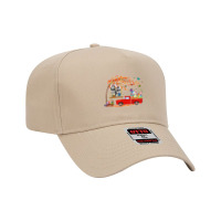 Husky Wearing Bunny Ear Red Truck With Eggs Adjustable Baseball Cap | Artistshot