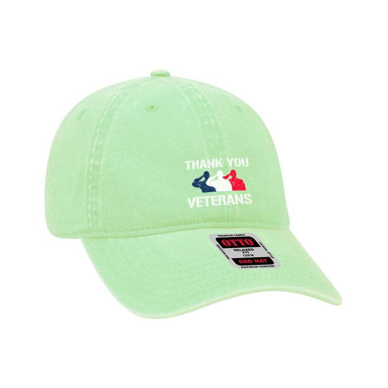 Thank You Veterans Day Salute Military Appreciation Soldiers Sweatshir Dyed Cap by cm-arts | Artistshot