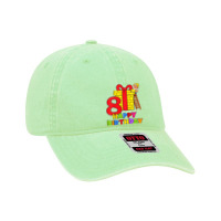 Kids 8 Years Old 8th Birthday Construction Worker Boy Children's Birth Dyed Cap | Artistshot