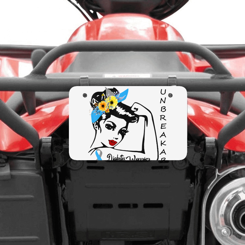 Diabetes Warrior Awareness Diabetic ATV License Plate by yuyurumpung | Artistshot