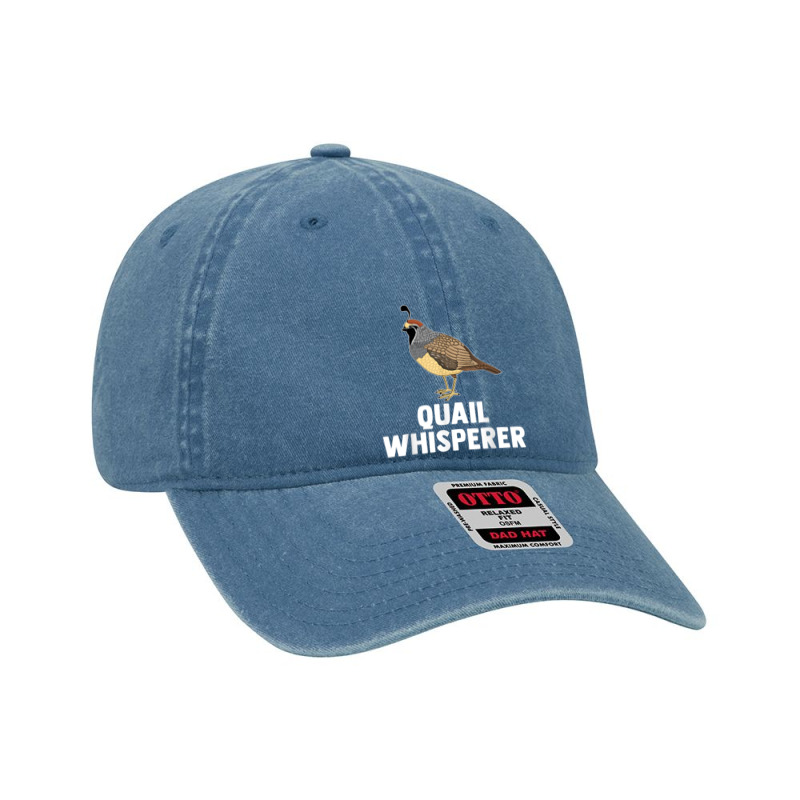 Cute Quail Design For Men Women Kids Quail Bird Whisperer Dyed Cap by Moose | Artistshot