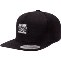 Work Hard N Stay Humble 5 Panel Snapback Cap | Artistshot