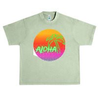 Aloha Hawaii Hawaiian Island Palm Beach Surfboard Sunset Premium Urban Heavy T-shirt | Artistshot