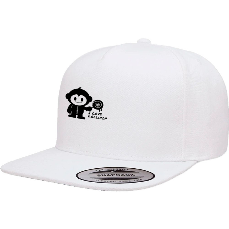 Monkeystein And Lollipop 5 panel snapback cap by Specstore | Artistshot