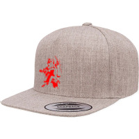 Red Max Payne 5 Panel Snapback Cap | Artistshot