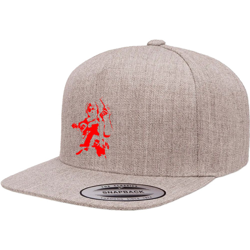 Red Max Payne 5 panel snapback cap by Specstore | Artistshot