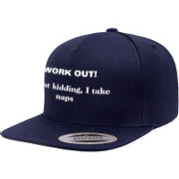 Work Out 5 Panel Snapback Cap | Artistshot