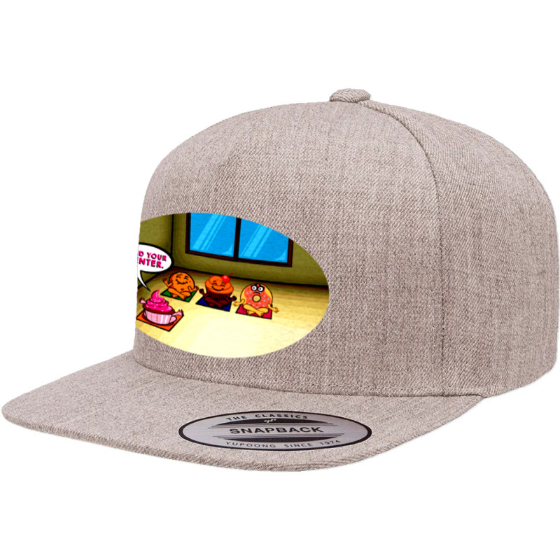 Find Your Center Cookie Cupcake Donut Yoga 5 Panel Snapback Cap | Artistshot