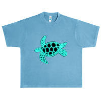 Neon Sea Turtle Urban Heavy T-shirt | Artistshot