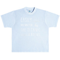 Titanic  Easily Distracted By Titanic Ship And Books Urban Heavy T-shirt | Artistshot