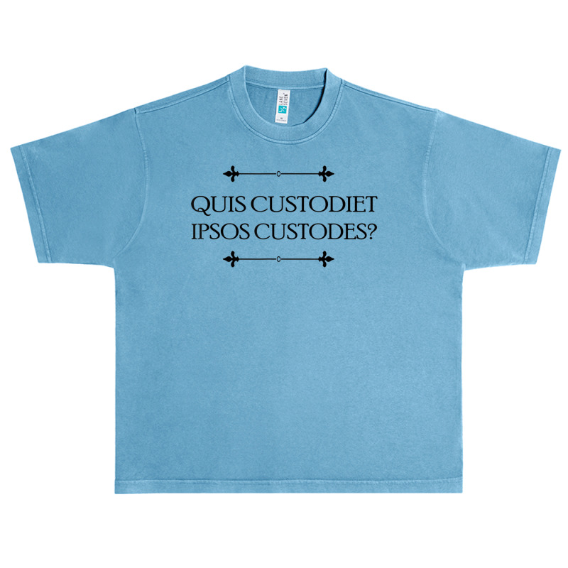 Quis Custodiet Ipsos Custodes Who Watches The Watchmen Latin Urban Heavy T-shirt by MaragretPolino | Artistshot