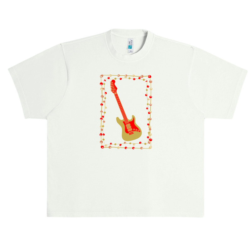 Christmas Electric Guitar Urban Heavy T-shirt | Artistshot