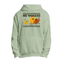 Funny Lion And King No Worries Urban Pullover Hoodie | Artistshot