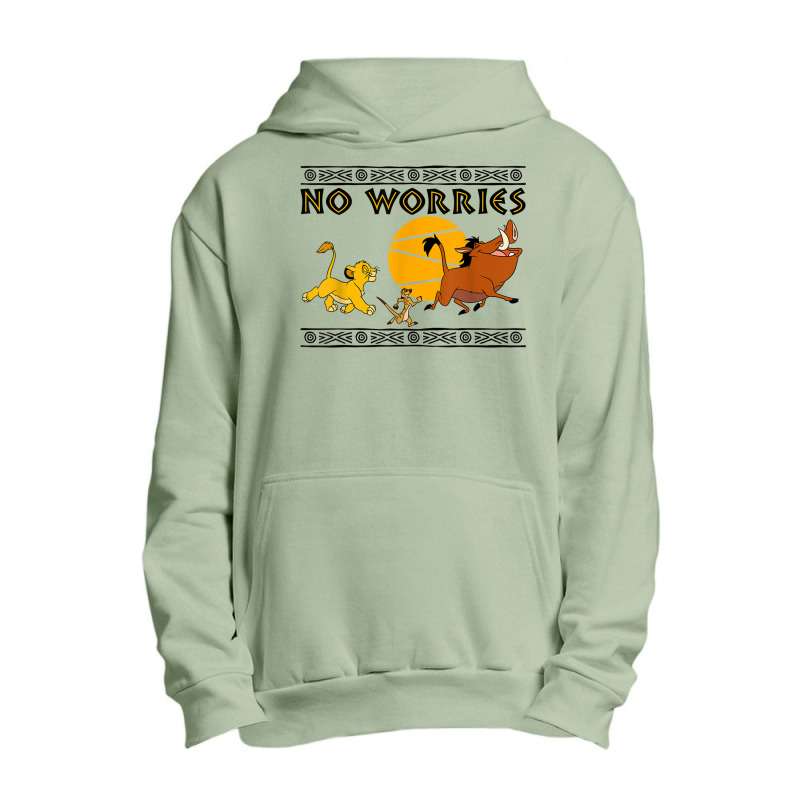 Funny Lion And King No Worries Urban Pullover Hoodie | Artistshot