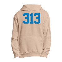 Detroit 313 Area Code   Grit   Sports Fan   Detroiter Fan T Shirt Urban Pullover Hoodie | Artistshot