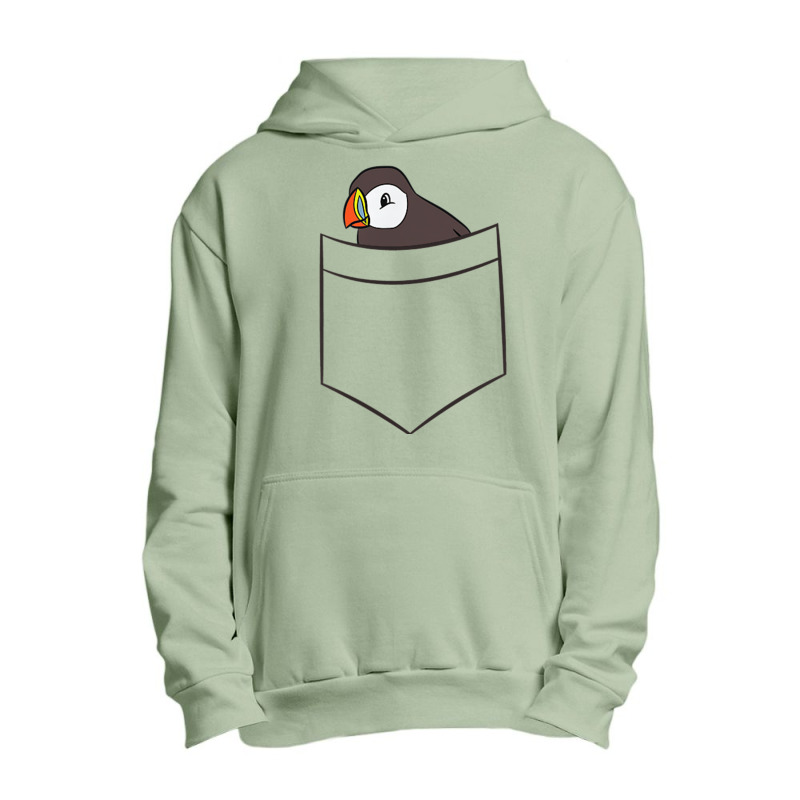 Puffin In The Pocket Seabird Iceland Pocket Puffin Urban Pullover Hoodie by SparkleTzeremes | Artistshot