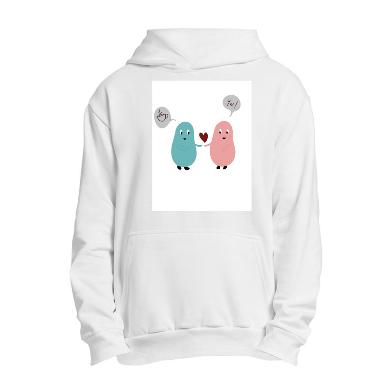 Cute Couple Urban Pullover Hoodie | Artistshot