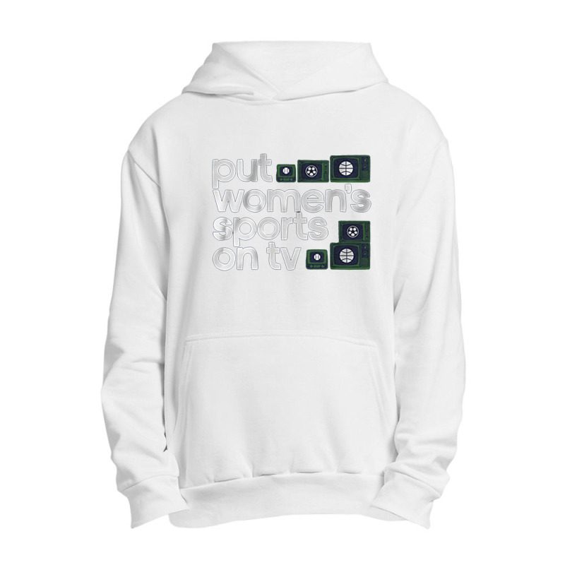 Put Womens Sports On Tv Urban Pullover Hoodie | Artistshot