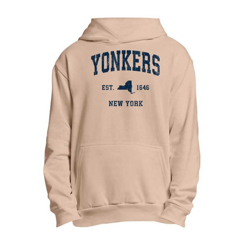 Yonkers New York Ny Vintage Athletic Navy Sports Design T Shirt Urban Pullover Hoodie | Artistshot