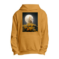 Moon Dia De Los Muertes Saint Goddess Marigolds Midjourney Urban Pullover Hoodie | Artistshot