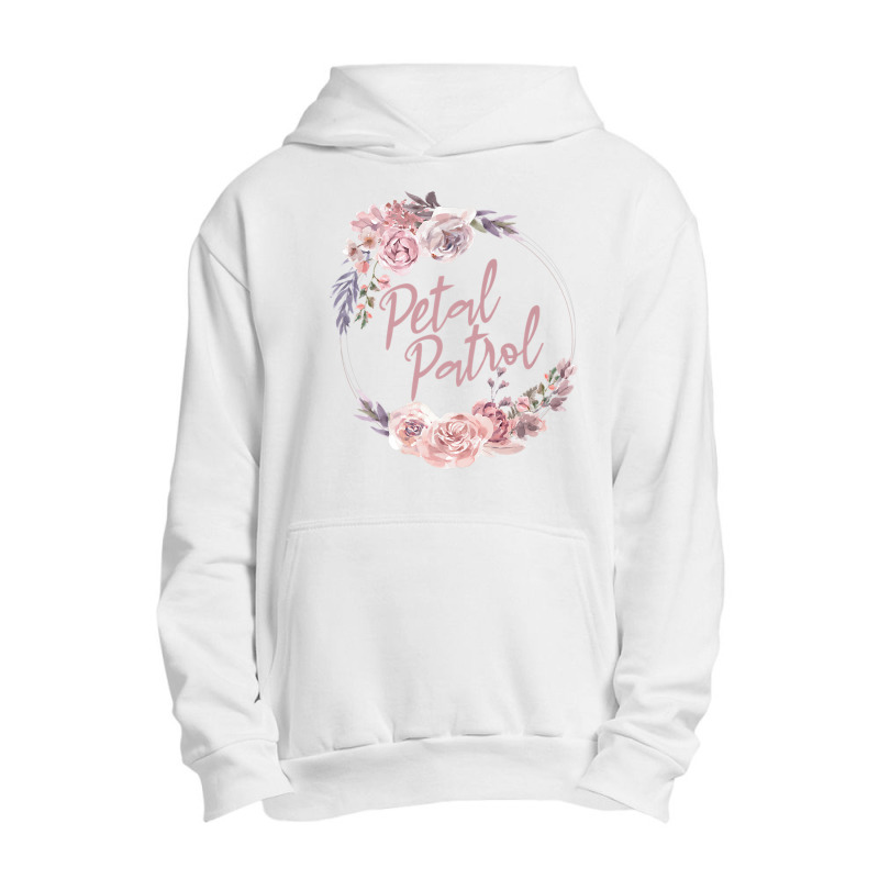 Petal Patrol Floral A Bridesmaid Proposal For Toddler Girl Premium T S Urban Pullover Hoodie by cm-arts | Artistshot