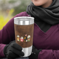 Cavalier Coffee Latte Winter Christmas Cavie Dog Mom Holiday Tank Top Leatherette Tumbler | Artistshot