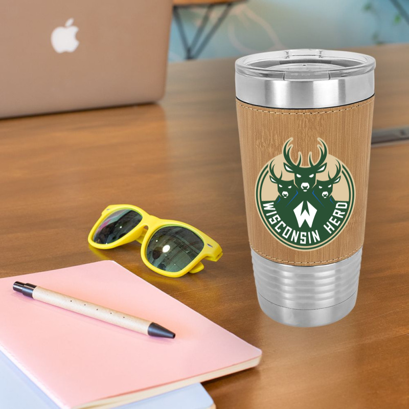 Wisconsin Herd Leatherette Tumbler | Artistshot