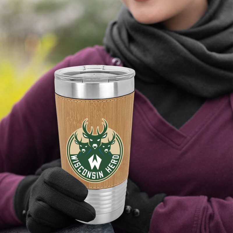 Wisconsin Herd Leatherette Tumbler | Artistshot