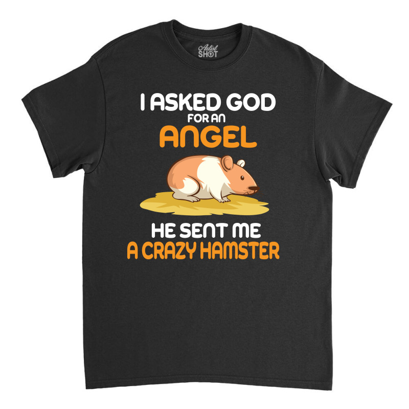 I Asked God  For An Angel He Sent Me A Crazy  Hamster Classic T-shirt by vip.pro123 | Artistshot