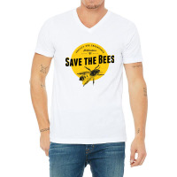 Save The Bees Honey V-neck Tee | Artistshot