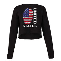 Usa America Flag Home United States Cropped Sweater | Artistshot