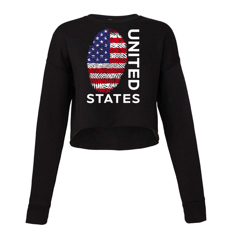 Usa America Flag Home United States Cropped Sweater by ZulArt | Artistshot