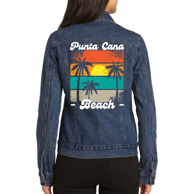 Punta Cana Dominican Republic Beach Ladies Denim Jacket by spreadshirt.com/Wolf shop | Artistshot