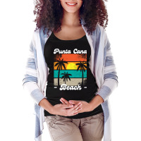 Punta Cana Dominican Republic Beach Maternity Scoop Neck T-shirt | Artistshot