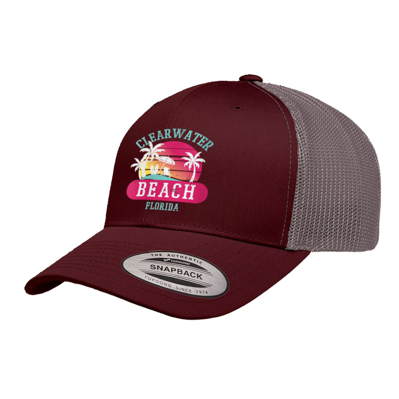 Womens Retro Cool Clearwater Beach Original Florida Sunset Beaches V N Retro Trucker Cap by abdurrehmancappucci | Artistshot