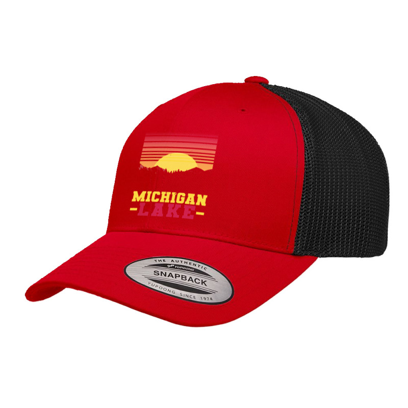 Michigan T  Shirt Lake Michigan T  Shirt Retro Trucker Cap | Artistshot