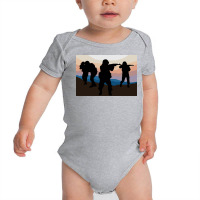 Many Siluet Military Art Baby Bodysuit | Artistshot