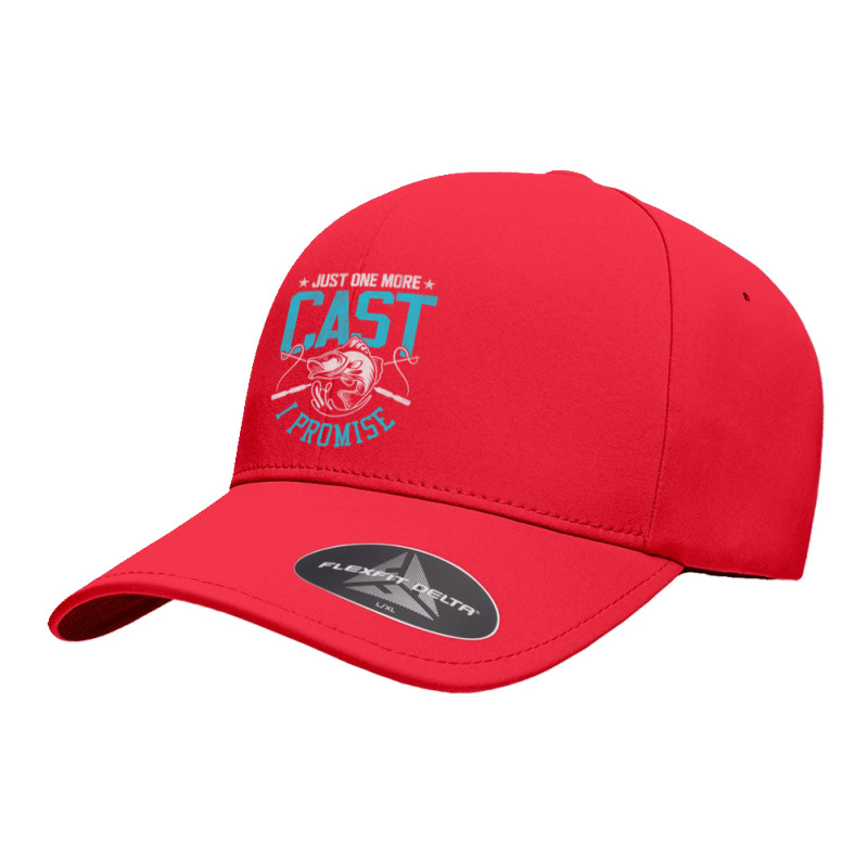 Fishing Fish Funny Fishing Just One More Cast I Promise Men Women 366 Seamless Cap | Artistshot