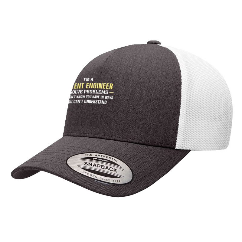 Patent Engineer I Solve Problems Funny Gift Yupoong Trucker Cap by thanchashop | Artistshot