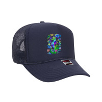 Marine Biologist Ocean Life Drawing Seahorse Foam Trucker Hat | Artistshot