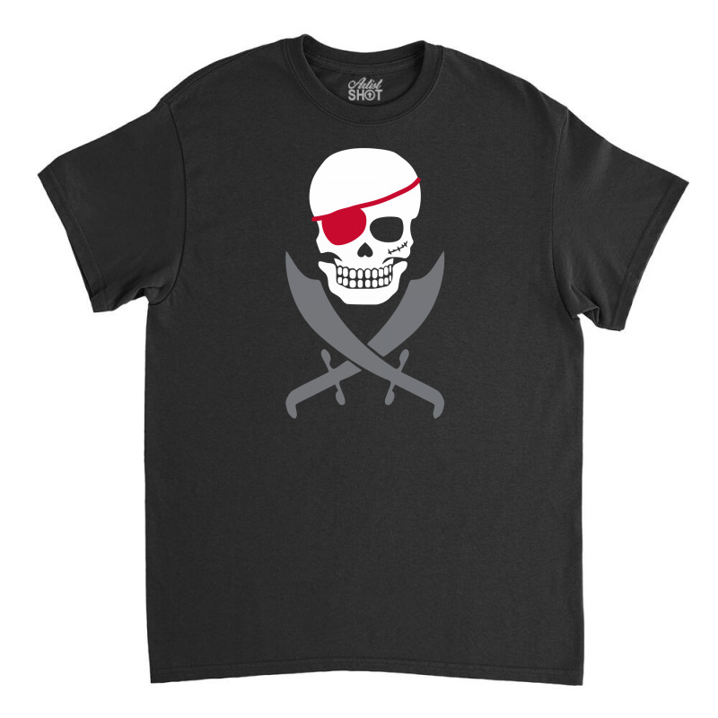 Pirate Skull Crossed Swords Funny Classic T-shirt | Artistshot