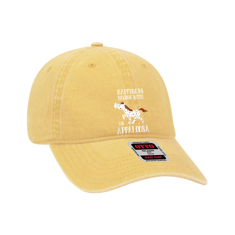 Happiness Begins With An Appaloosa Red Roan Horse Dyed Cap | Artistshot