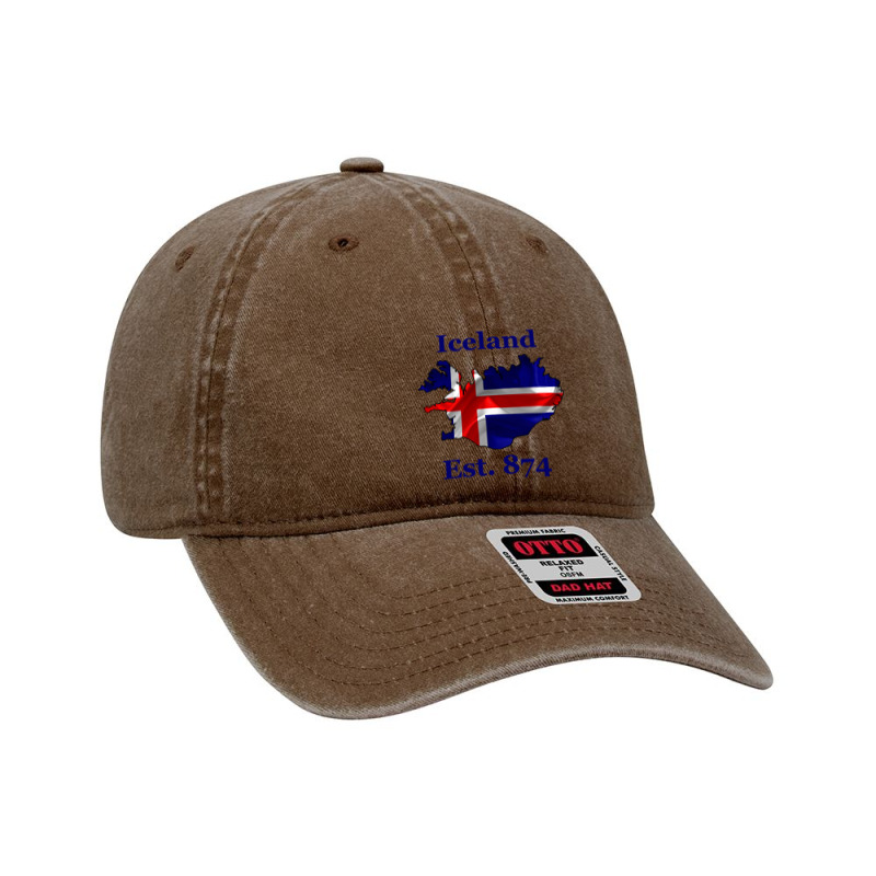 Iceland Flag Est. 874   Nordic Viking Pride Pullover Hoodie Dyed Cap by cm-arts | Artistshot