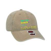 Sprint Coach Definition Funny Running Humor Track And Field Dyed Cap | Artistshot