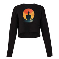 Mindful Solar Meditation Cropped Sweater | Artistshot