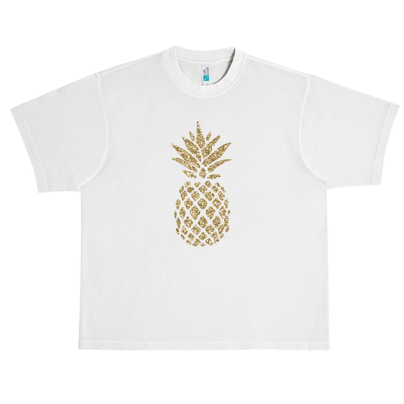 Gold Glitter Pineapple Urban Heavy T-shirt | Artistshot